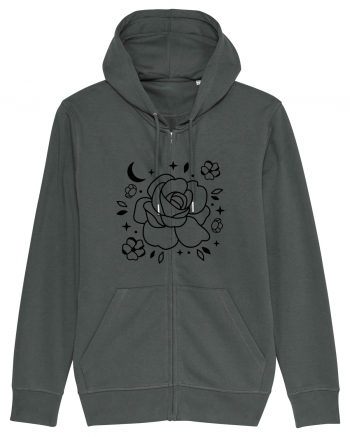 Celestial Flower bw Anthracite