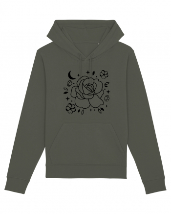 Celestial Flower bw Khaki