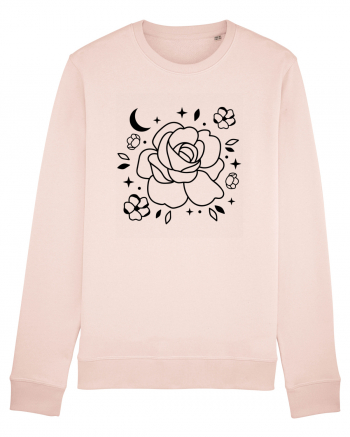 Celestial Flower bw Candy Pink