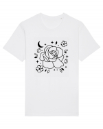 Celestial Flower bw Tricou mânecă scurtă Unisex Rocker