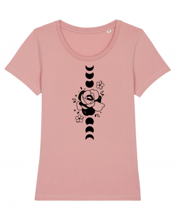 Moon Flower Moon Phases black Canyon Pink