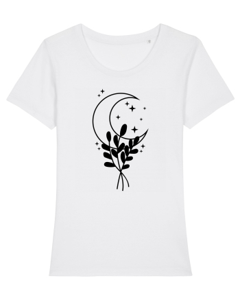 Moon Flower black White
