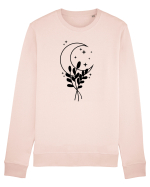 Moon Flower black Bluză mânecă lungă Unisex Rise