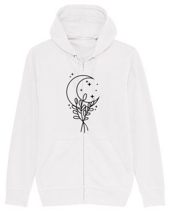 Moon Flower bw White