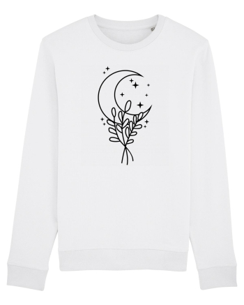 Moon Flower bw White