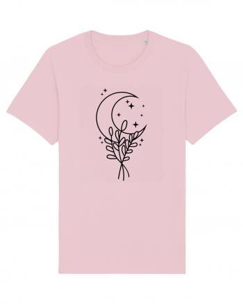 Moon Flower bw Cotton Pink