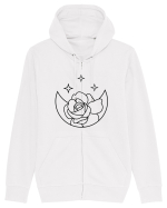 Moon Flower and Stars Hanorac cu fermoar Unisex Connector