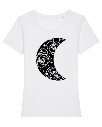 Moon Flowers black White