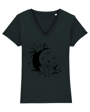 Flowers Of Moon black Black