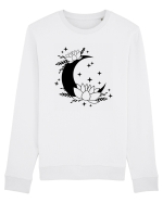 Flowers Of Moon black Bluză mânecă lungă Unisex Rise
