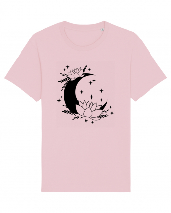 Flowers Of Moon black Cotton Pink