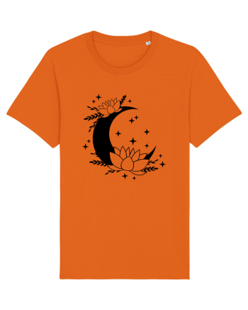 Flowers Of Moon black Bright Orange