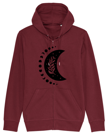 Fazele Lunii Moon Phases black Burgundy