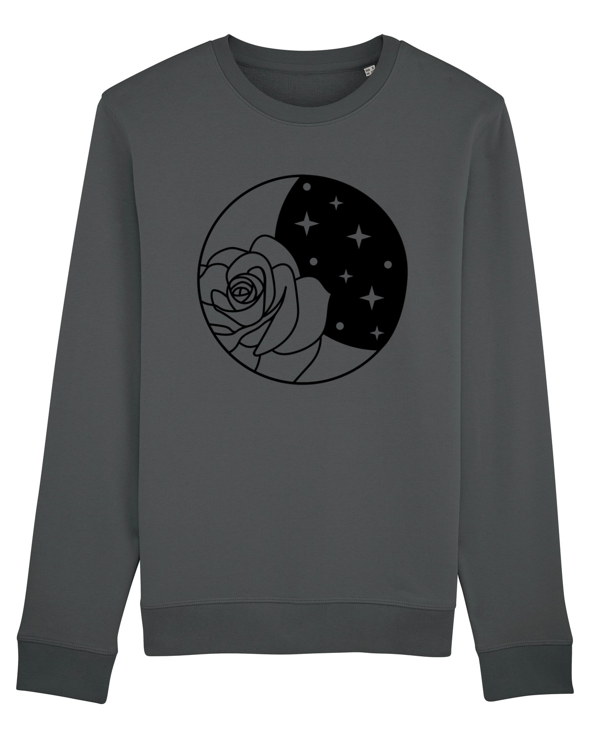 Bluză mânecă lungă Unisex Rise Anthracite