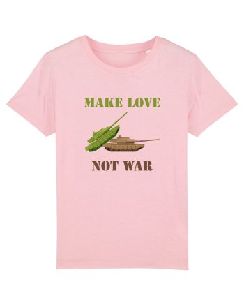 Make Love Not War Cotton Pink