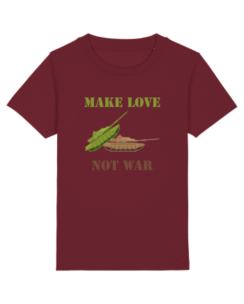 Make Love Not War Burgundy