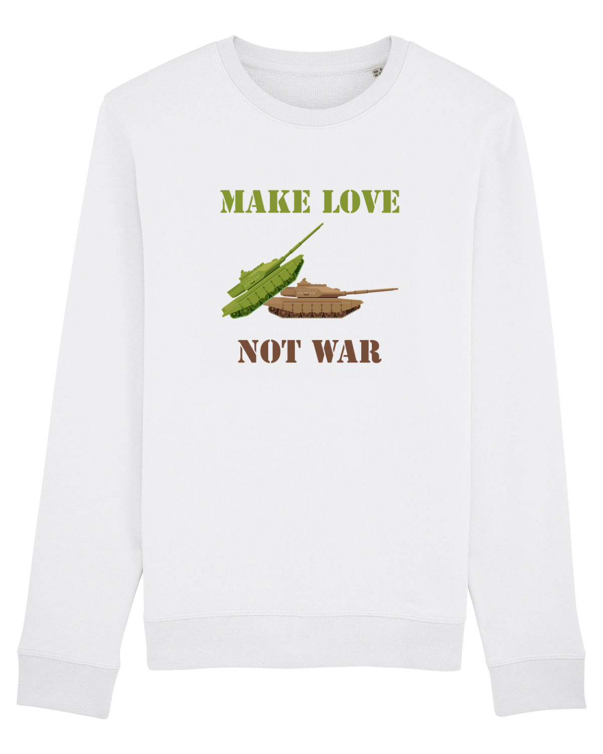 Bluză mânecă lungă Unisex Rise White