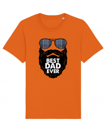 Best Dad Ever Bright Orange