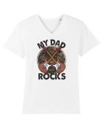 My Dad Rocks Tricou mânecă scurtă guler V Bărbat Presenter