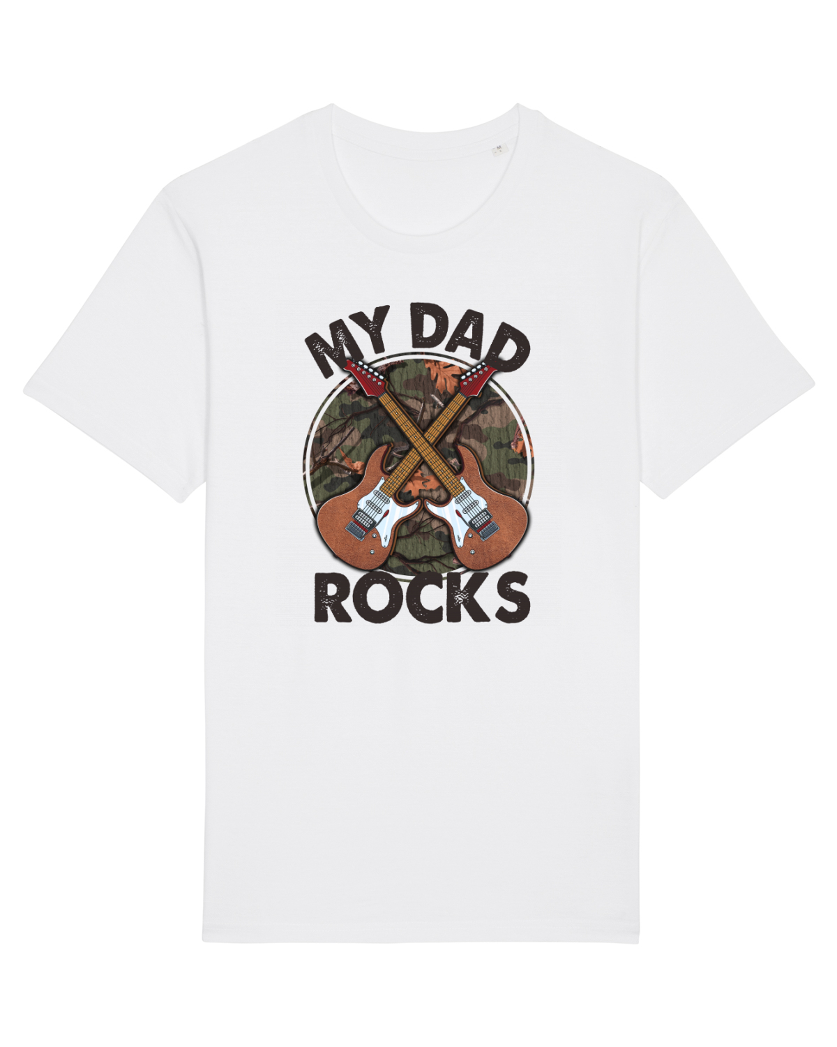 Tricou mânecă scurtă Unisex Rocker White