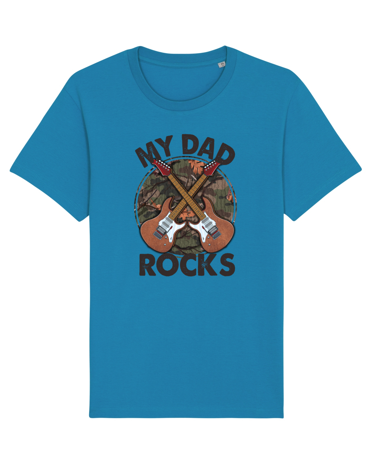 Tricou mânecă scurtă Unisex Rocker Azur