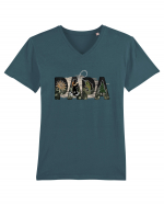 Papa Tricou mânecă scurtă guler V Bărbat Presenter