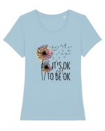 It's Ok Not To Be Ok Tricou mânecă scurtă guler larg fitted Damă Expresser