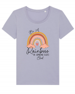 Be A Rainbow In Someone Else's Cloud Tricou mânecă scurtă guler larg fitted Damă Expresser