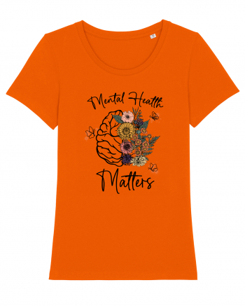 Mental Health Matters Bright Orange