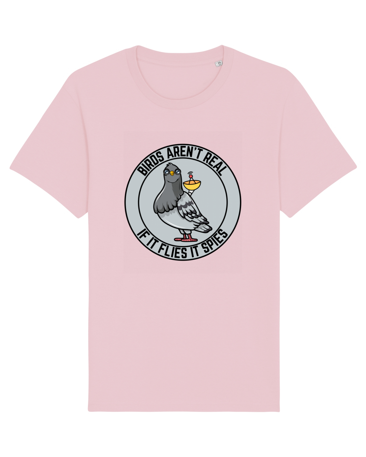 Tricou mânecă scurtă Unisex Rocker Cotton Pink