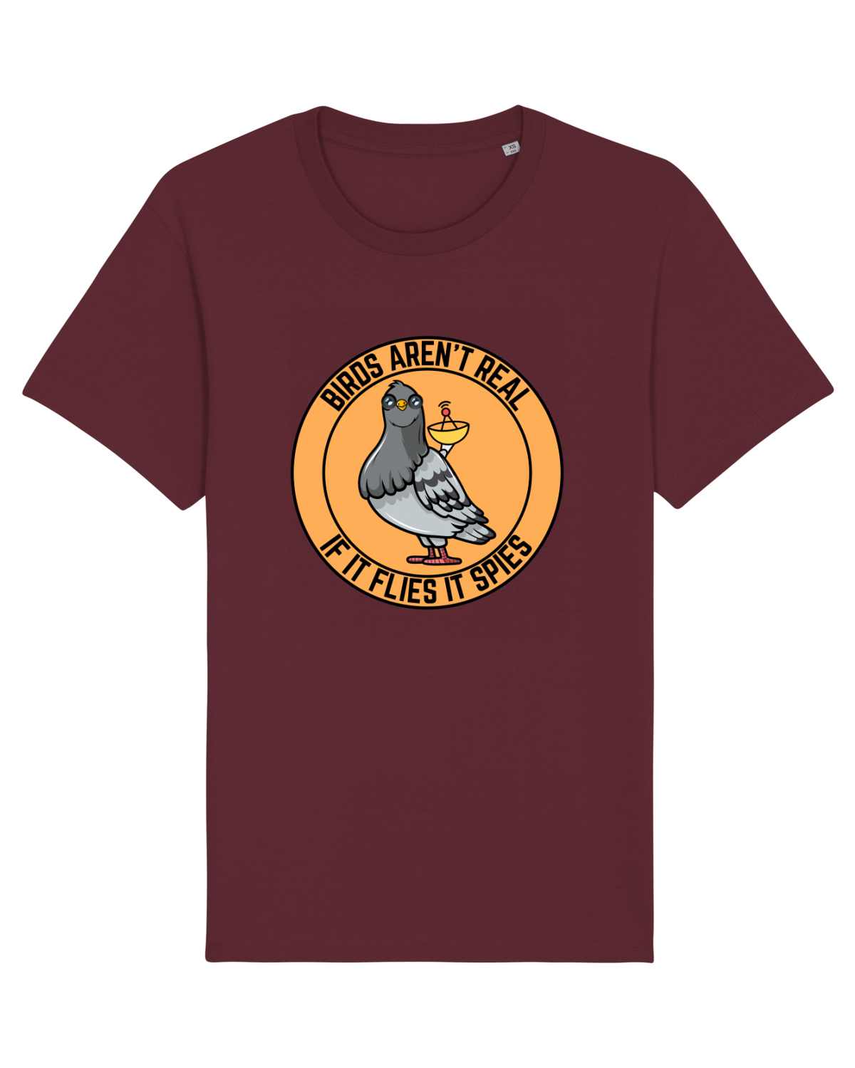 Tricou mânecă scurtă Unisex Rocker Burgundy