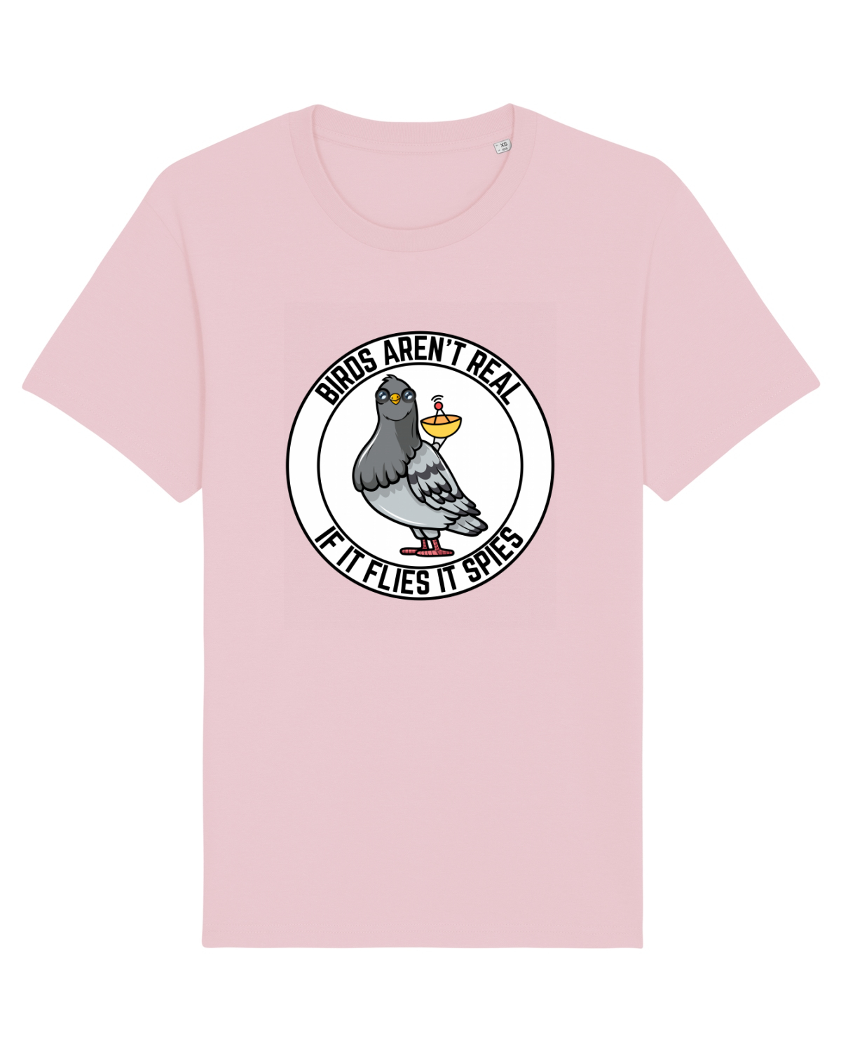 Tricou mânecă scurtă Unisex Rocker Cotton Pink