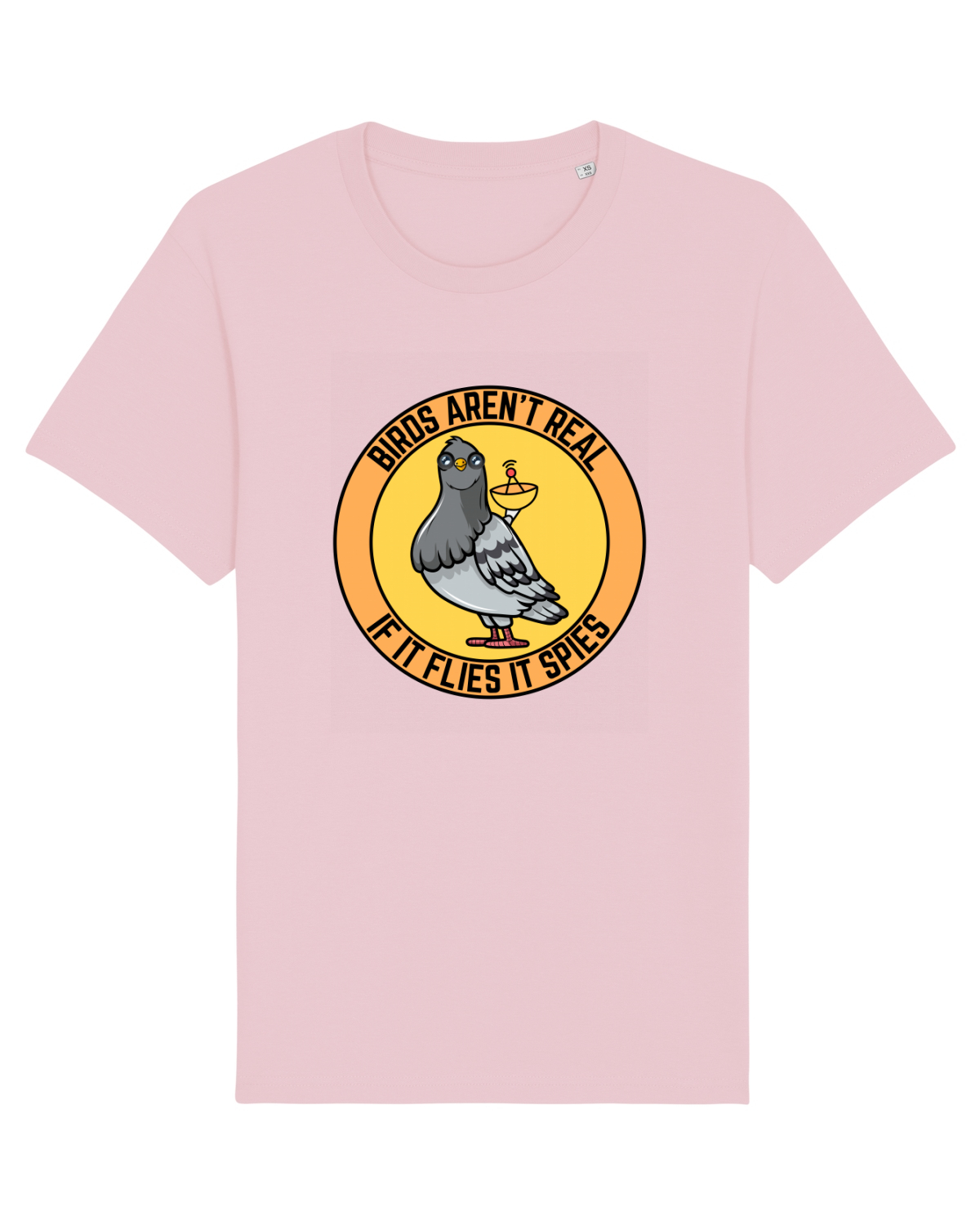 Tricou mânecă scurtă Unisex Rocker Cotton Pink