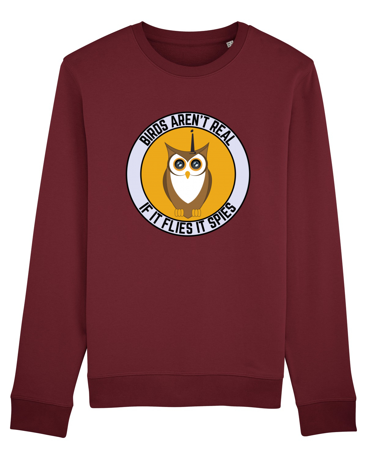 Bluză mânecă lungă Unisex Rise Burgundy