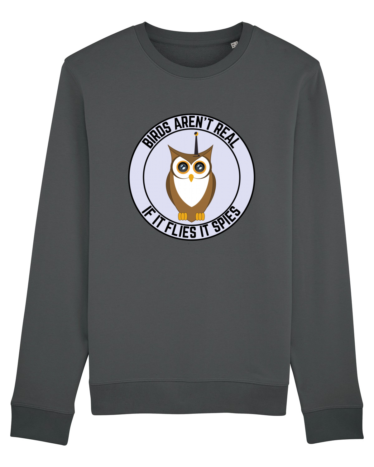 Bluză mânecă lungă Unisex Rise Anthracite
