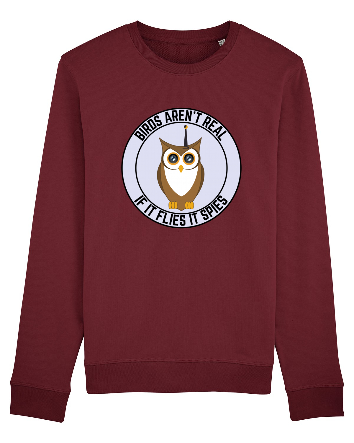 Bluză mânecă lungă Unisex Rise Burgundy