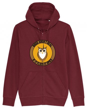 Birds Aren't Real Burgundy