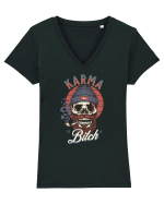 Karma is a Bitch Tricou mânecă scurtă guler V Damă Evoker