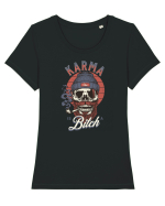 Karma is a Bitch Tricou mânecă scurtă guler larg fitted Damă Expresser