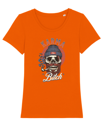Karma is a Bitch Bright Orange