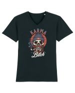 Karma is a Bitch Tricou mânecă scurtă guler V Bărbat Presenter