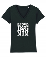 DOG MOM Tricou mânecă scurtă guler V Damă Evoker