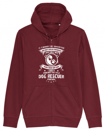 DOG RESCUER Burgundy