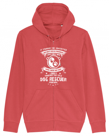 DOG RESCUER Carmine Red