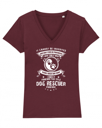 DOG RESCUER Burgundy