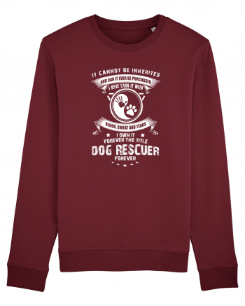 DOG RESCUER Burgundy