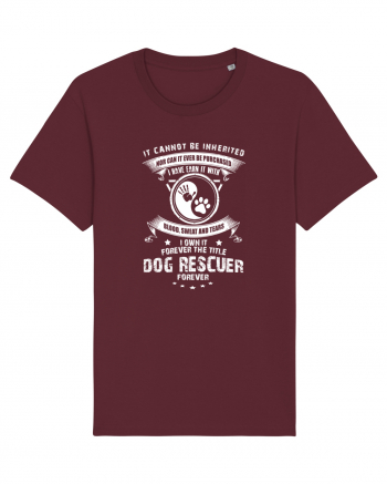 DOG RESCUER Burgundy