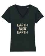 EARTH Tricou mânecă scurtă guler V Damă Evoker