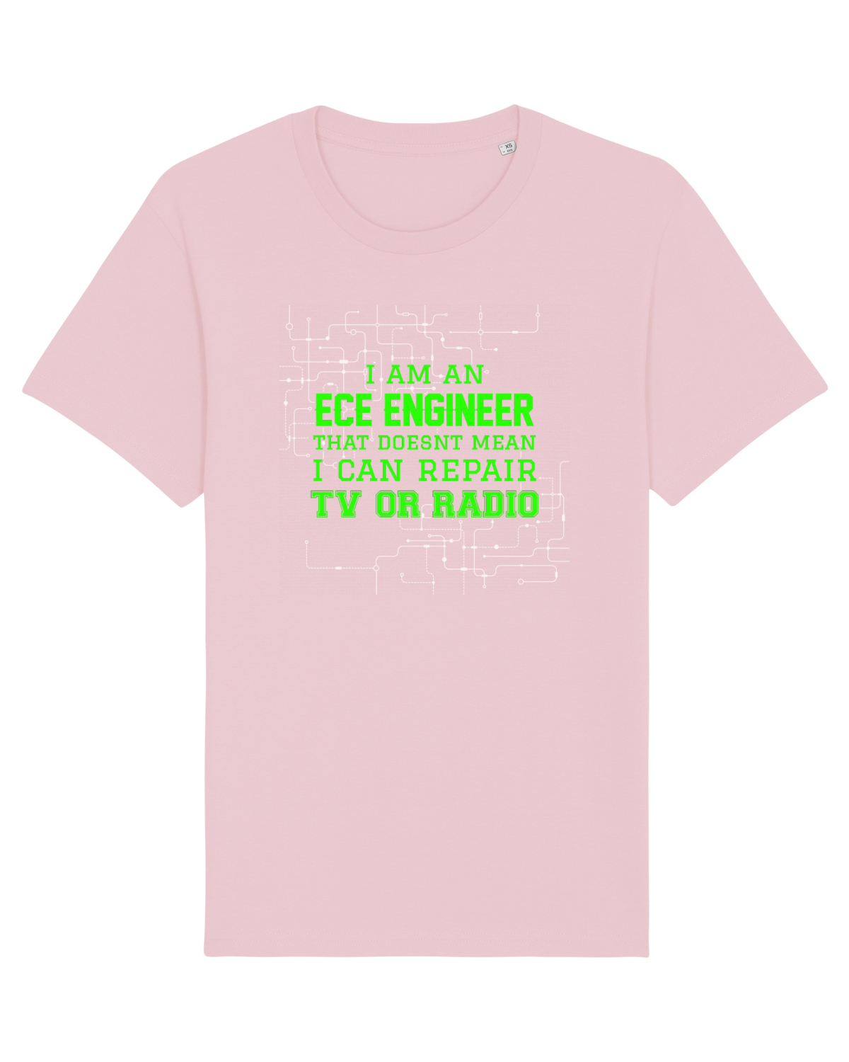 Tricou mânecă scurtă Unisex Rocker Cotton Pink