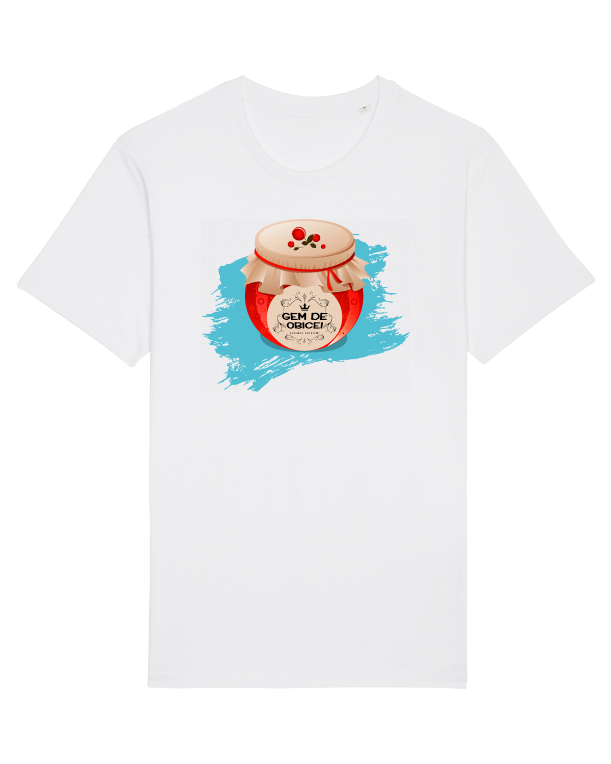 Tricou mânecă scurtă Unisex Rocker White